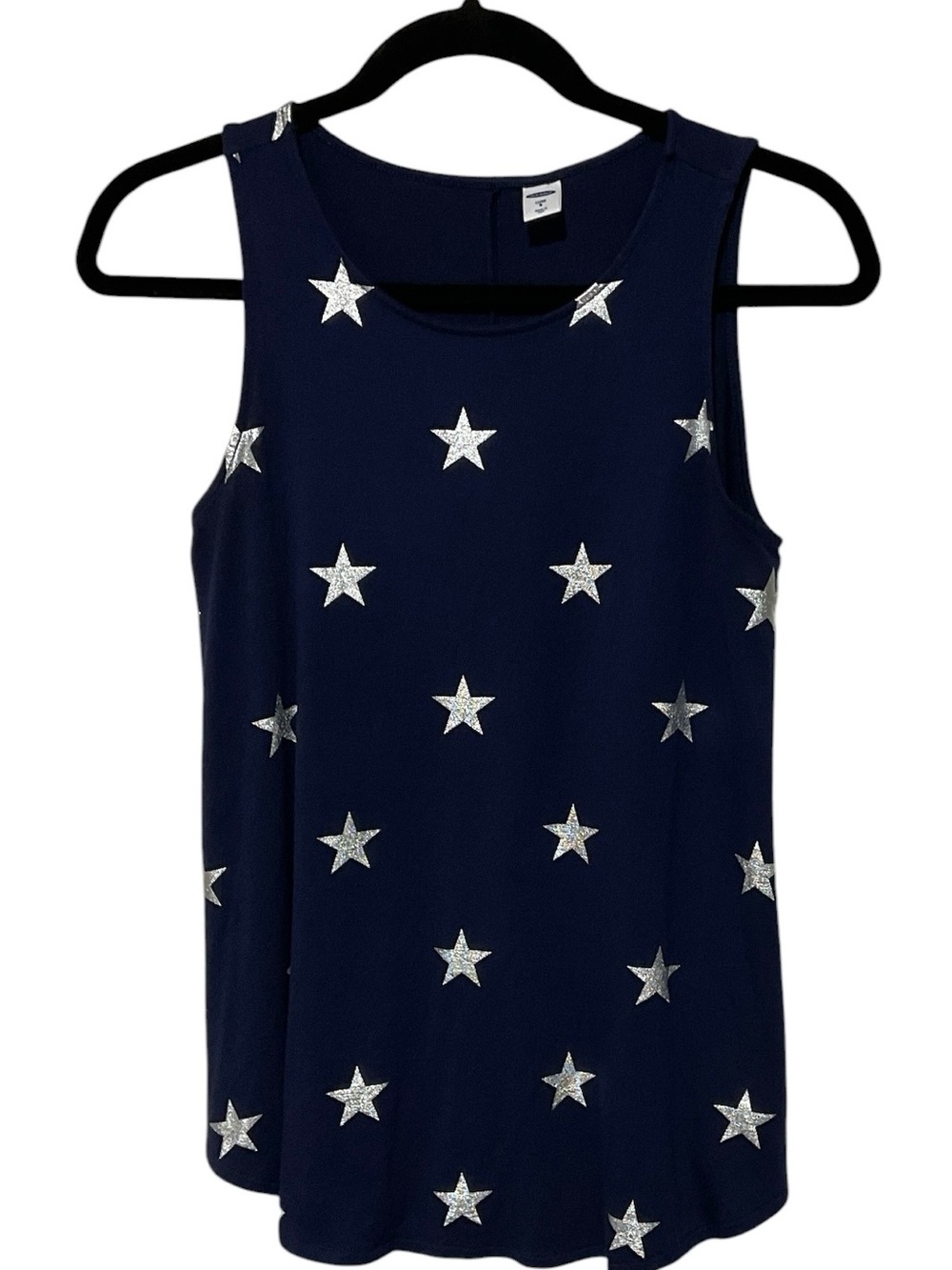 Old Navy Luxe Star Print Navy Blue & White Swing Tank – Size Small